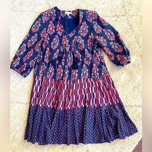 Pink Chicken midi dress